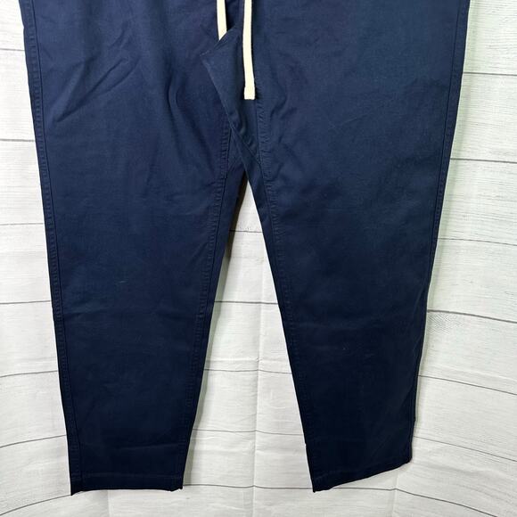 Lands End Mens size Large 36-38 Relaxed Fit Deck Pant Navy Blue - Picture 4 of 9